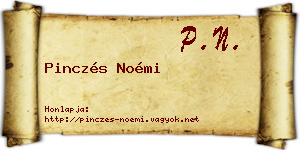 Pinczés Noémi névjegykártya